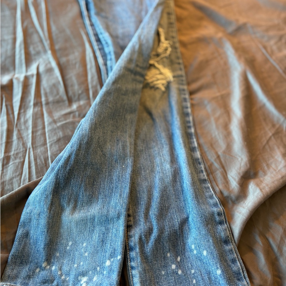Hollister Medium Blue Ripped Skinny Jeans - Picture 4 of 16